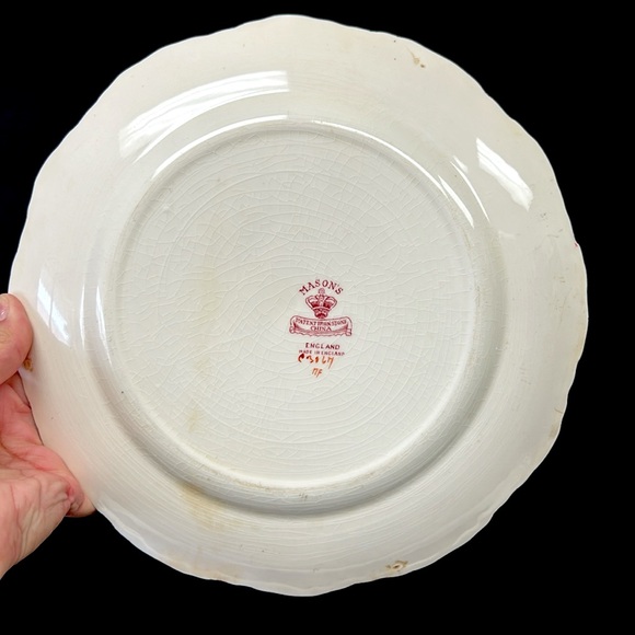 Vintage “Dominion Of Canada “ MASONS “Patent Ironstone Chine” 10.5” plate - Picture 3 of 8